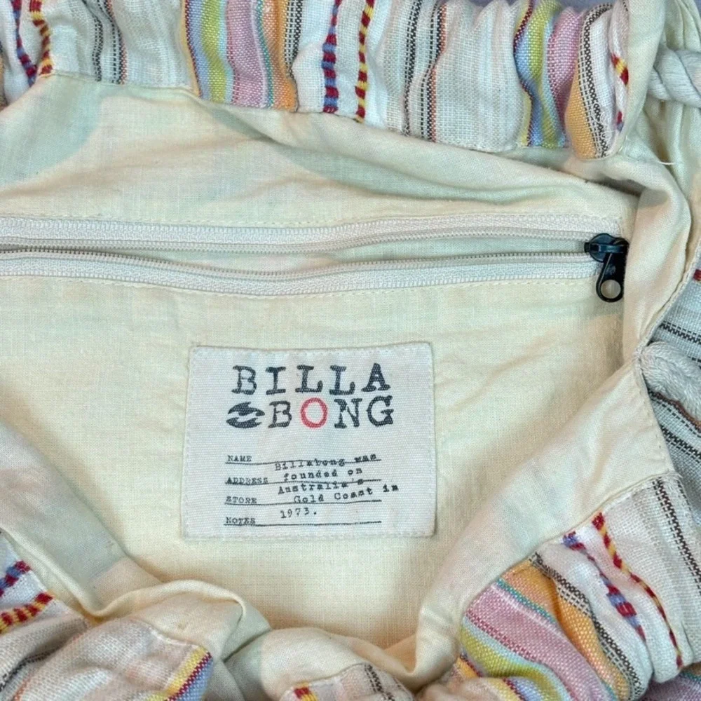 Billa Bong Y2K Boho Peasant‎ Hippie Fringe Colorful Beach Handbag Striped Floral